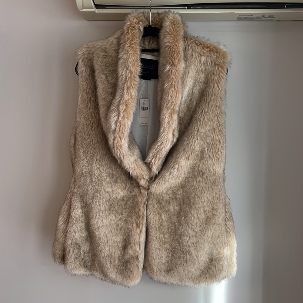 Faux Fur Vest Size L